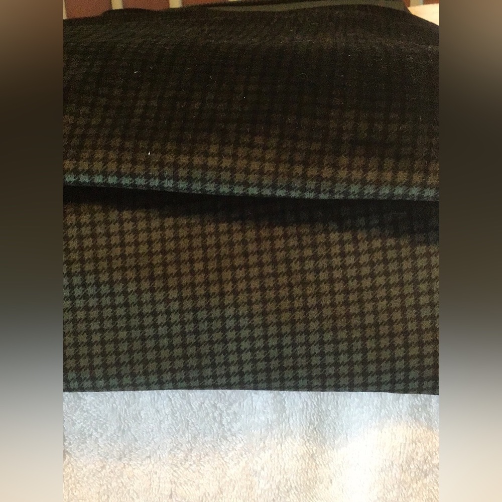 Velour, soft fabric, new non-fraying, material, pine, and blackcheck